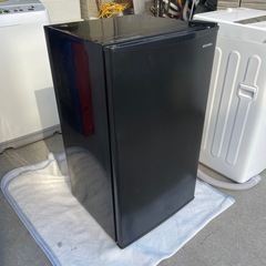 f●■アイリスオーヤマ・ノンフロン冷凍冷蔵庫93L 1ドア 【 IRJD-9A-B】右開き ブラック 小型 一人暮らし 2021年製の画像