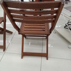 ★リユースのサカイ日立店★HJ8076 IKEA 折りたたみ椅子 ダークブラウン H86×D58×W44 クリーニング済み の画像