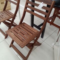 ★リユースのサカイ日立店★HJ8076 IKEA 折りたたみ椅子 ダークブラウン H86×D58×W44 クリーニング済み の画像