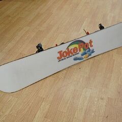141cm JokePot スノーボード バインディング付き イエロー Made in ITALY UPS スノボ ジョークポット 札幌市 清田区 平岡の画像
