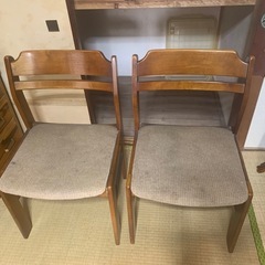 椅子　2脚　無料の画像