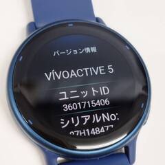 【良品】GARMIN VIVOACTIVE 5/A04724/フィットネスGPSウォッチ/ブルーの画像