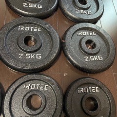iROTEC ダンベルプレート 2.5KGx4, 1.25KGx4セットの画像