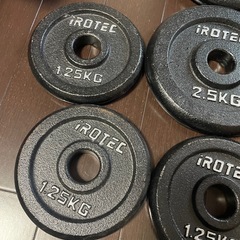 iROTEC ダンベルプレート 2.5KGx4, 1.25KGx4セットの画像