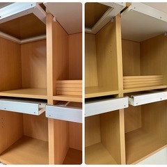 【無料】ディスプレイ　キャビネット　飾り棚　本棚　フラップ扉　幅80 高さ180の画像