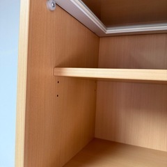 【無料】ディスプレイ　キャビネット　飾り棚　本棚　フラップ扉　幅80 高さ180の画像