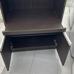 ★リユースのサカイ千葉中央店★  レンジ台 ブラウン H89×D40×W60 クリーニング済み TC5006の画像