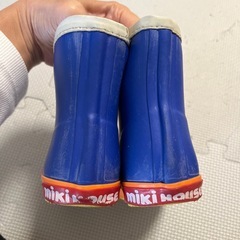 【お譲り先決定】15cm ミキハウス レインブーツ 長靴の画像