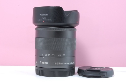 【美品】Canon EF-M 18-55mm F3.5-5.6 IS STM 標準ズームレンズ