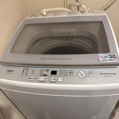 受付停止中○○AQUA 全自動洗濯機　9.0kgの画像