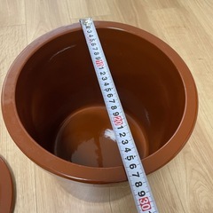 常滑焼☆久松窯謹製☆５号 　壺（切立蓋付）梅干し　味噌壺の画像