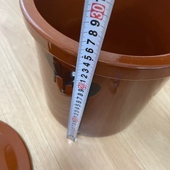 常滑焼☆久松窯謹製☆５号 　壺（切立蓋付）梅干し　味噌壺の画像