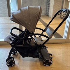 👶カトージ 二人乗りベビーカー 2-Seater next（グレー）軽量・コンパクトの画像