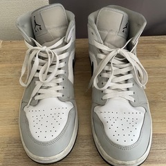 NIKE ナイキ　エアジョーダン1 MID グレーフォグ 29cmの画像