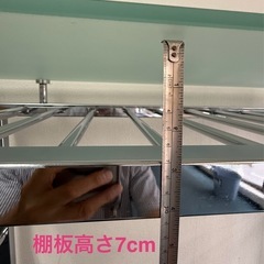 【無料】ガラス天板のカウンターテーブル　W120 D60 H100cmの画像