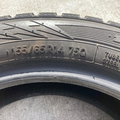 格安冬タイヤ中古 TOYO 155/65R14 4本 軽自動車の画像