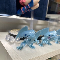 ブラックマジシャンガールとブルーアイズの画像