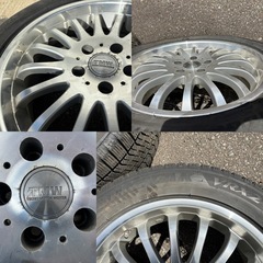 18インチ　7.5J+38 PCD114.3 TMWテクノモーターワークスCE16 おまけタイヤBS VRX2 235/50R18 アルヴェル　エルグランド　ドレスアップ等の画像