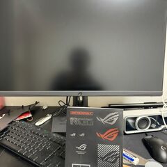 ROG Strix XG27UCG デュアルモード ゲーミングモニター — 27インチ 3840×2160、デュアルモード（4K 160Hz または FHD 320Hz）、1ms（GTG）、Fast IPS、Extreme Low Motion Blur Sync、USB Type-C、G-Sync Compatibleの画像