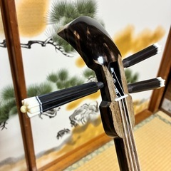 沖縄三線　本島産クルチ(黒木) ユナー！与那城型　本皮一枚張り⑥こちらの商品160000円になります！！の画像