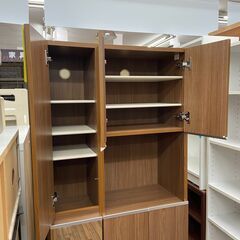 【ジモティー割あり】【ジャングルジャングル守口店】シューズボックス　ブラウン　幅76cm 奥行35.5cm　高さ184cmの画像