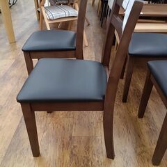 ★リユースのサカイ水戸店★  チェアー ブラウン×ブラック H×D×W クリーニング済み MT5882の画像