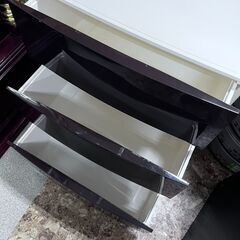 三段チェスト 衣装ケース プラケース ブラウン W54×D40×H67.5cm 札幌 東区 店舗引き取り歓迎の画像