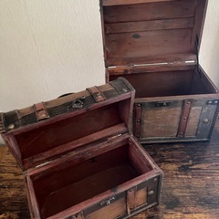 ✨アンティークトランク★大小セット✨の画像