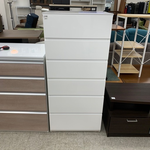 【6段チェスト】【ホワイト】