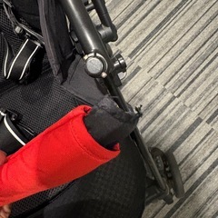 アップリカ　ラクーナ　ベビーカー　AB型　赤　新生児用　クッションの画像