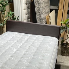 💥激安💥❗️配送•設置🉑❗️♻️処分撤去♻️ 収納付き　NITORI　セミダブルベッド　NSLEEP プレミアムマットレスセットの画像