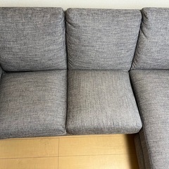 ニトリ　洗えるカバーソファの画像