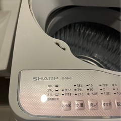 SHARP 全自動電気 洗濯機　ES-GE60Lの画像
