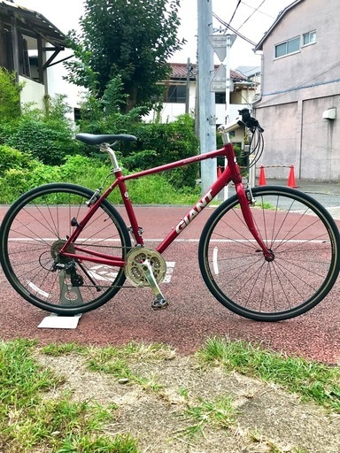 通勤通学にもおすすめのクロスバイク リユースクロスバイク GIANT ESCAPE R3 Mサイズ キャンディーレッド