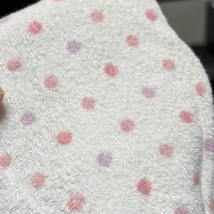 水玉柄ベスト 50〜70cmの画像