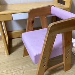 キッズデスク チェア セットの画像