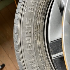 185/60R15 ホイールカバー付きホイール＆サマータイヤ
の画像