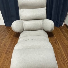 [実品] 座椅子ロング/ 授乳椅子/ 1人ソファの画像