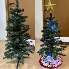 ニトリ クリスマスツリー 90cm オーナメント・ライト付きセット 🎄の画像