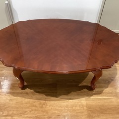 猫脚センターテーブル【町田市再生家具】252076の画像