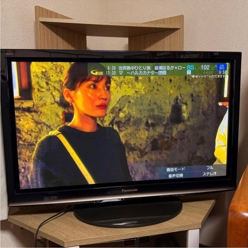 Panasonic プラズマテレビ　42型　テレビ台　中古
