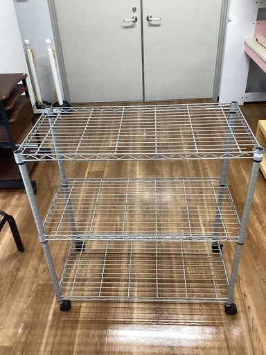 メタルラック（グレー）【町田市再生家具】252079