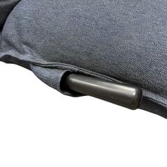 トップバリュー レバー式ヘッドフットリクライニング フロアチェア デニム調の画像