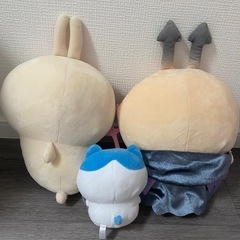 ハチワレ　うさぎ　ぬいぐるみセットの画像