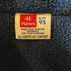 Hanes フード付きロングジャケット 95サイズの画像