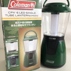 M【中古品】Coleman コールマン「CPX 6 LED シングルチューブランタン（グリーン）アウトドア用品 防災グッズの画像