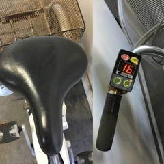 h-181△ q 岐阜発/ブリジストン/電動アシスト三輪自転車/スイングあり/3段変速/バッテリー8.7Ah/充電器なし/走行確認/現状品/管18s/R7.10/9 △の画像