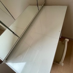 収納多！ニトリ　三面鏡ドレッサー　椅子付き　の画像