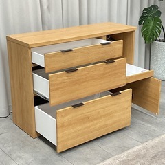 KJ-34【新入荷　リサイクル品】ニトリ　エトナ120CT キッチンカウンター　ナチュラルの画像