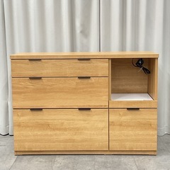 KJ-34【新入荷　リサイクル品】ニトリ　エトナ120CT キッチンカウンター　ナチュラルの画像